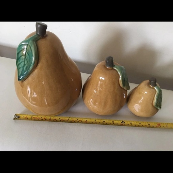 Ceramic Pears (Set of 3) - IMAX - Picture 10 of 11